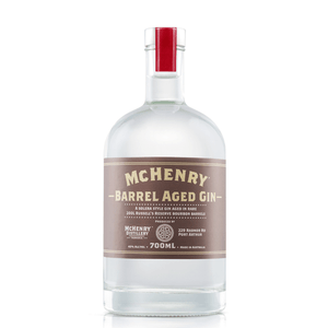 McHenry Barrel Aged Gin bottle against white background