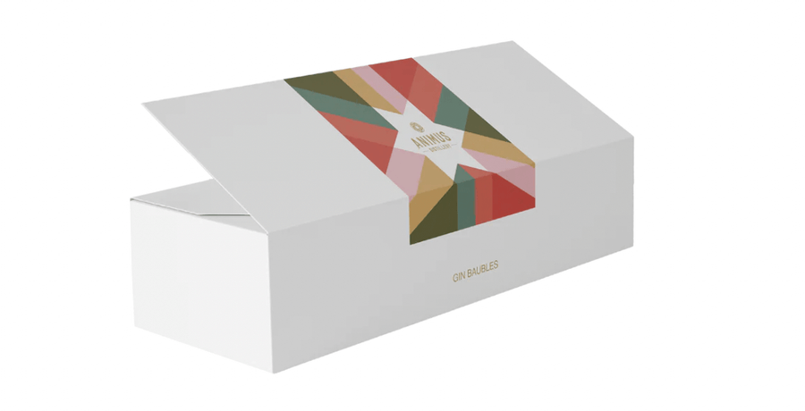 Animus Gin Bauble Gift Set box