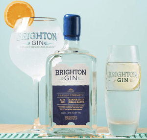 Brighton Gin in highball and copa glass