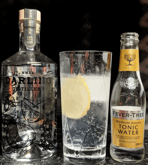 Darilng Gin with Fever-Tree tonic in long glass