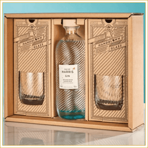 Isle of Harris Tumbler Gift set with gin and glasses in box 