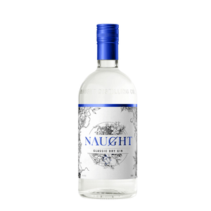 Naught London Dry Gin front of bottle