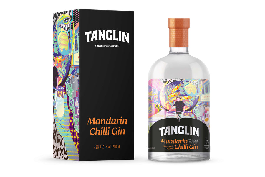 Tanglin Mandarin Chilli Gin with box